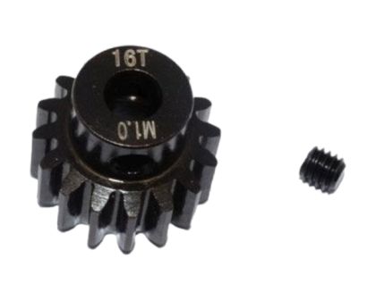 GPM Racing Stahl Motorritzel 16 Zähne Modul 1 für 5mm Welle