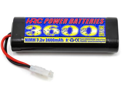 HRC Racing Akku 6 Zellen HRC Power Batteries 3600 NiMH 7.2V 3600mAh Stick Tamiya Stecker HRC01636S