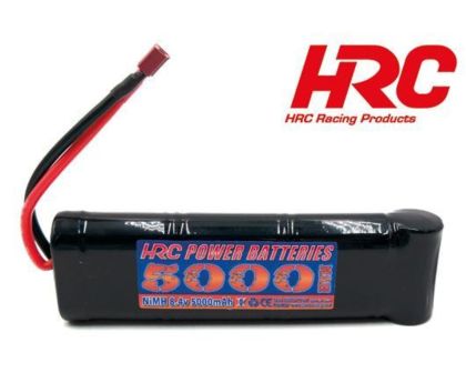 HRC Akku 7 Zellen HRC Power Batteries 5000 NiMH 8.4V 5000mAh Flat Stick Ultra T Dean Stecker