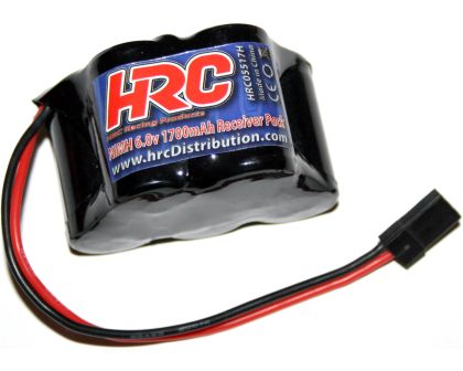 HRC Racing Akku 5 Zellen HRC 1700 Empfänger Akku NiMH 6V 1700mAh hump UNI Stecker HRC05517H