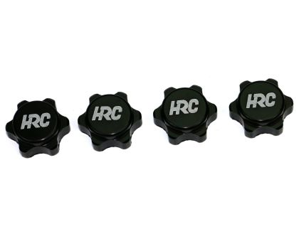 HRC Racing Radmutter 1/8 17mm x 1.0 geriffelt geschlossen TSW PRO Schwarz HRC1056PBK