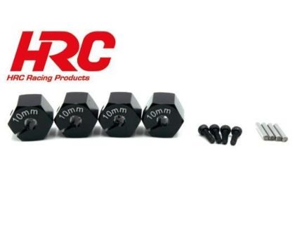 HRC Racing Aluminium 12mm Radmitnehmer 10mm Breit schwarz HRC1082BK10