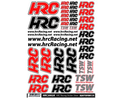 HRC Racing Aufklebern HRC Racing Products Hoch Qualität Vinyl HRC2002A