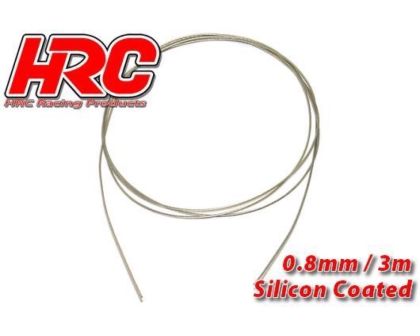 HRC Racing Stahlseil 0.8mm Silicone Coated soft 3m