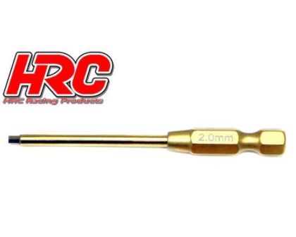 HRC Werkzeug HEX Werkzeugspitze für elektrische Schraubenzieher Titanium coated 2.0mm