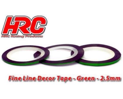 HRC Racing Feines Liniendekor Klebeband 2.5mm x 15m Grün Metallic 15m HRC5061GR25