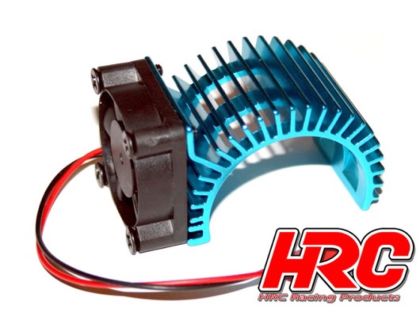 HRC Racing Motorkühlkörper SIDE mit Brushless Lüfter 5-9 VDC 540 Motor Blau