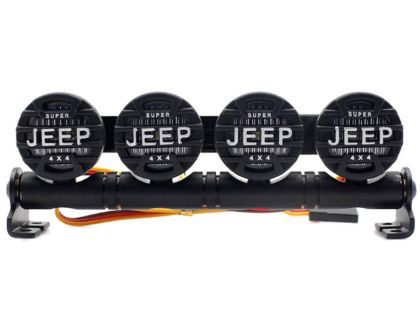HRC Racing Lichtset 1/10 oder Monster Truck LED JR Stecker Dachleuchten Stange Jeep Cover 4x Weiss LED HRC8723J4