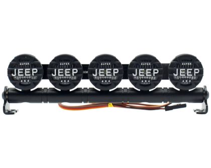 HRC Racing Lichtset 1/10 oder Monster Truck LED JR Stecker Dachleuchten Stange Jeep Cover 5x Weiss LED HRC8723J5