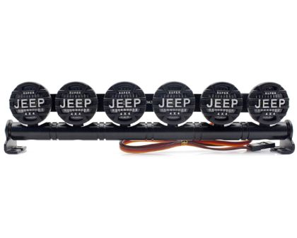 HRC Racing Lichtset 1/10 oder Monster Truck LED JR Stecker Dachleuchten Stange Jeep Cover 6x Weiss LED