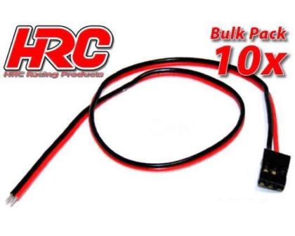HRC Racing Akku Kabel UNI FUT und JR typ 30cm Länge BULK 10 Stk. HRC9208B
