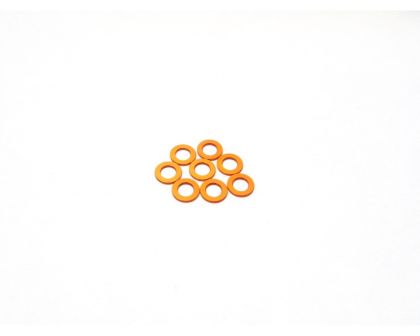 Hiro Seiko Distanzscheiben 3mm Alu 0.5mm orange