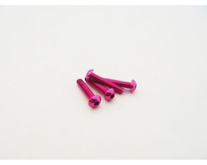 Hiro Seiko Rundkopfschrauben Alu 3x18mm pink