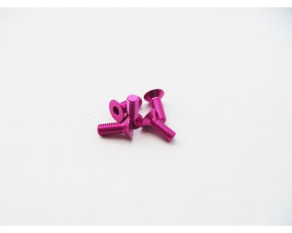 Hiro Seiko Senkkopfschrauben Alu 3x15mm pink HS-48789
