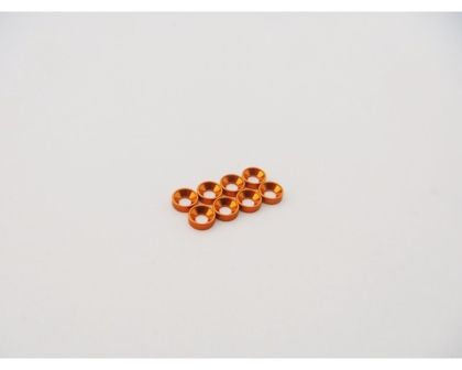 Hiro Seiko Senkkopf Unterlegscheibe 2mm klein orange