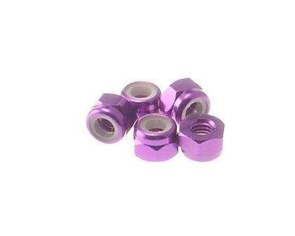 Hiro Seiko 3mm Alloy Nylon Nut Purple