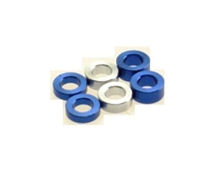 Hiro Seiko 3mm Alloy Spacer Set 1.5t/2.0t/2.5t Y-Blue