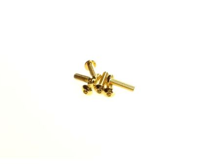 Hiro Seiko Hex Socket Button Head Screw M3x18 24K Gold