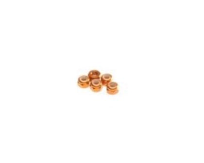 Hiro Seiko 2mm Alloy Nylon Nut S Size orange