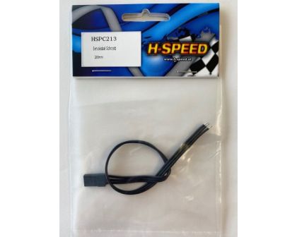 H-SPEED Servokabel schwarz JR 200mm HSPC213