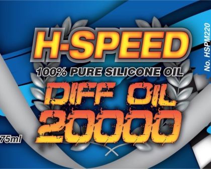 H-SPEED Silikon Differential Öl 20000 75ml HSPM220