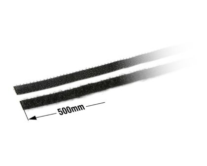 HUDY Klettband selbstklebend Karosseriebefestigung Offroad 8x500mm schwarz