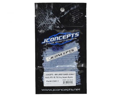 JConcepts Sicherungsmutter mit Flansch 4mm blau