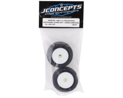 JConcepts Sprinter Reifen Losi Mini-T 2.0 gün auf weißer Felge