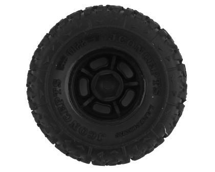 JConcepts Landmines 1.0 Reifen grün auf Glide 5 Felgen für SCX24