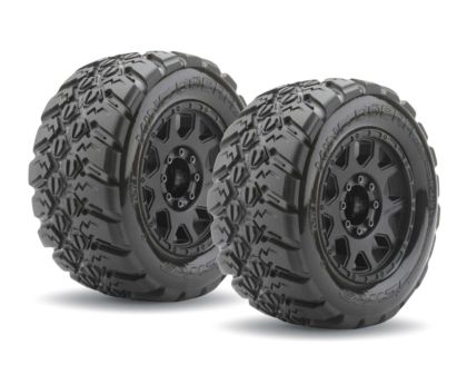 Jetko King Cobra Belted Extreme Reifen auf schwarzen 3.8 Felgen 17mm
