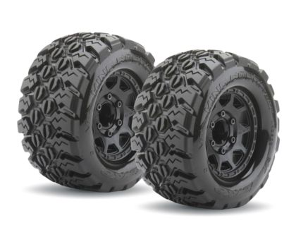 Jetko King Cobra Belted Extreme Reifen auf schwarzen 2.8 Felgen 14mm JK2802CBARM