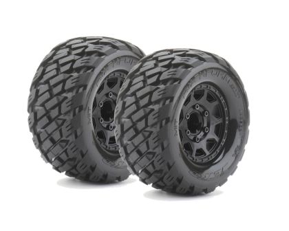 Jetko Rockform Extreme Reifen auf schwarzen 2.8 Felgen 12mm