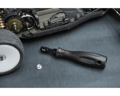 Koswork Sechskant Steckschlüssel Alu 7mm mit Kunststoff Griff