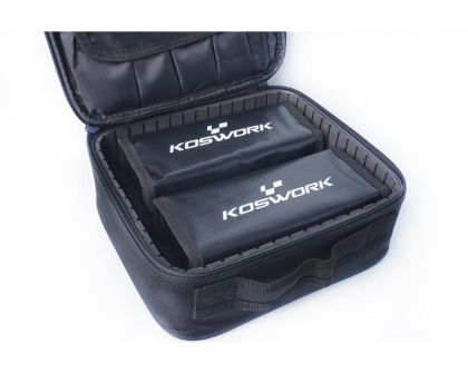 Koswork Tasche Hard Frame für Akkus mit zwei LiPo Safety Bag 260x230x95mm