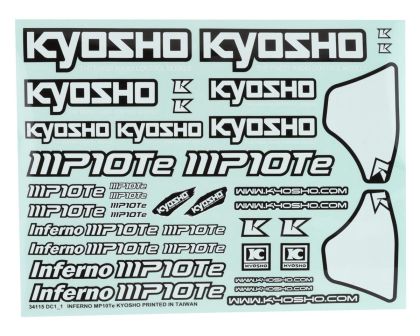 Kyosho Dekorbogen für Inferno MP10Te