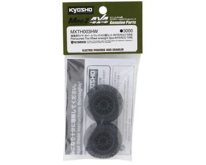 Kyosho Interco Reifen auf Felgen für Mini-Z 4X4 MX01 Heavy Weight