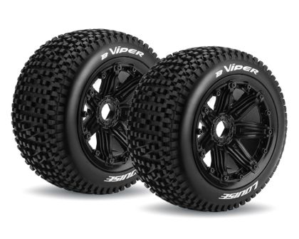 LOUISE B-VIPER Reifen auf Felge schwarz Sport Compund 1:5 Buggy