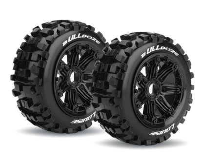 LOUISE B-ULLDOZE Reifen auf Felge schwarz Sport Compund 1:5 Buggy