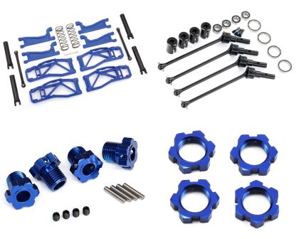 Traxxas WideMaxx Kit mit Stahlantriebswellen blau MAXX-WIDEMAXX-STAHL-BLAU