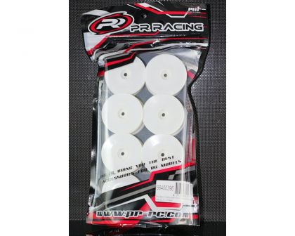 PR Racing 55x38mm 2WD+4WD Rear Wheels 12mm White For IFMAR 8pcs