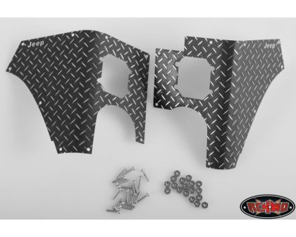 RC4WD Rear Diamond Plates Corner Set for Tamiya CC01 Wrangler Black