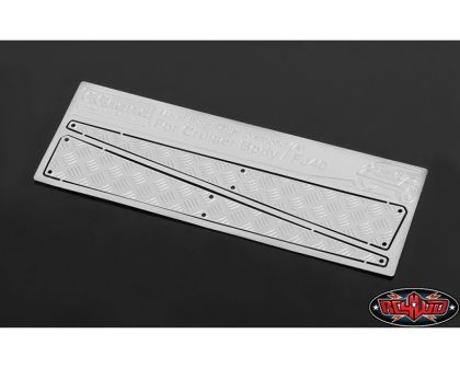 RC4WD Metal Side Diamond A Plates for RC4WD Cruiser Body Silver