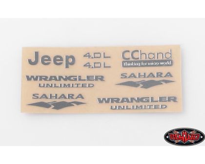 RC4WD Metal Emblems for Axial SCX10 Jeep Wrangler