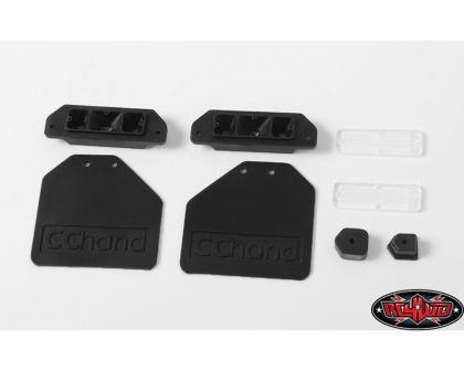 RC4WD Wood Flatbed Mudflaps for Mojave II Four Door Body Set
