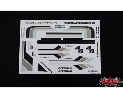 RC4WD Complete Graphic Decal Set for Mojave II 2/4 Door Body
