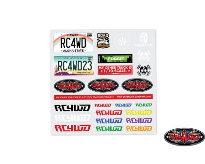RC4WD Small Decal Sheet RC4ZL0034