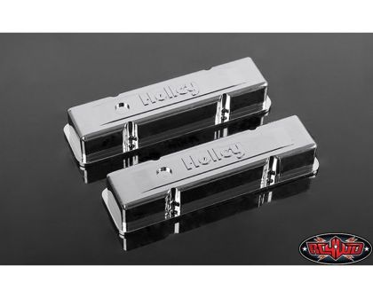 RC4WD 1/10 Holley Chrome Valve Covers for Scale V8 Engine