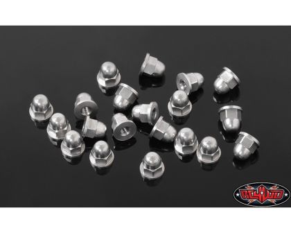 RC4WD M2.5 Flanged Acorn Nuts Silver RC4ZS1723