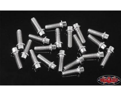 RC4WD Miniature Scale Hex Bolts M1.6 x 5mm Silver