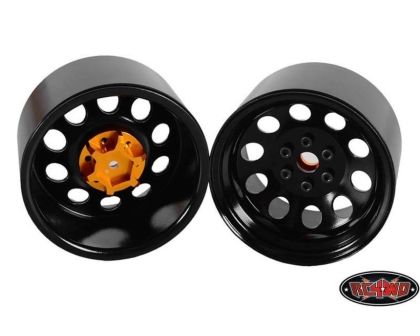 RC4WD Pro10 40 Series 3.8 Steel Stamped Beadlock Wheel Black